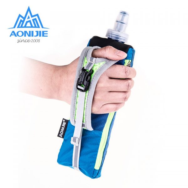 AONIJIE New Waterpoof Hand-held Sport Kettle Pack Outdoor Marathon Running Phone Bag for 5.5 inch Phone/500mL Soft Water Flask